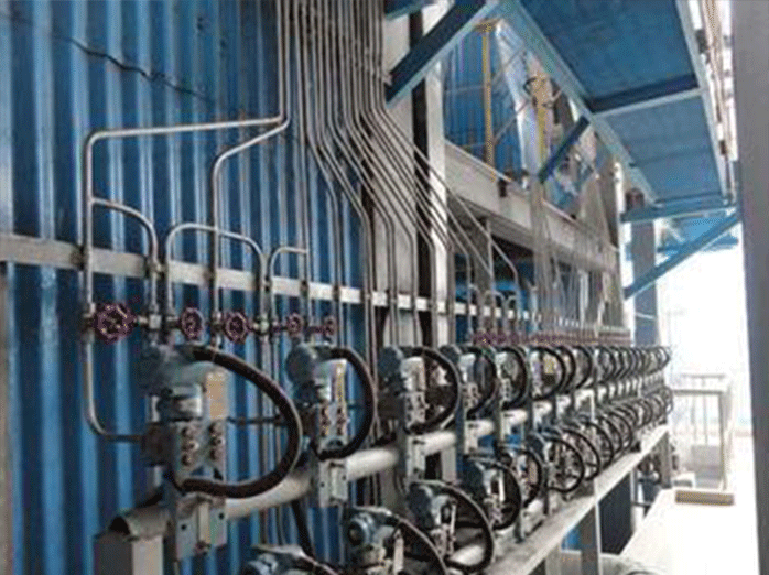 消防水管道壓力變送器安裝現場圖